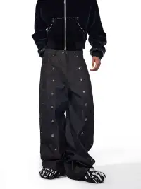 Fourth3ex | Multi-Pocket Denim Pants