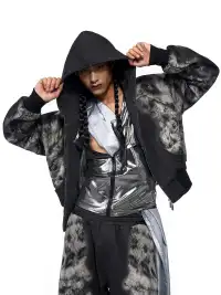 Fourth3ex | Leopard Print Zip Through Hoodie