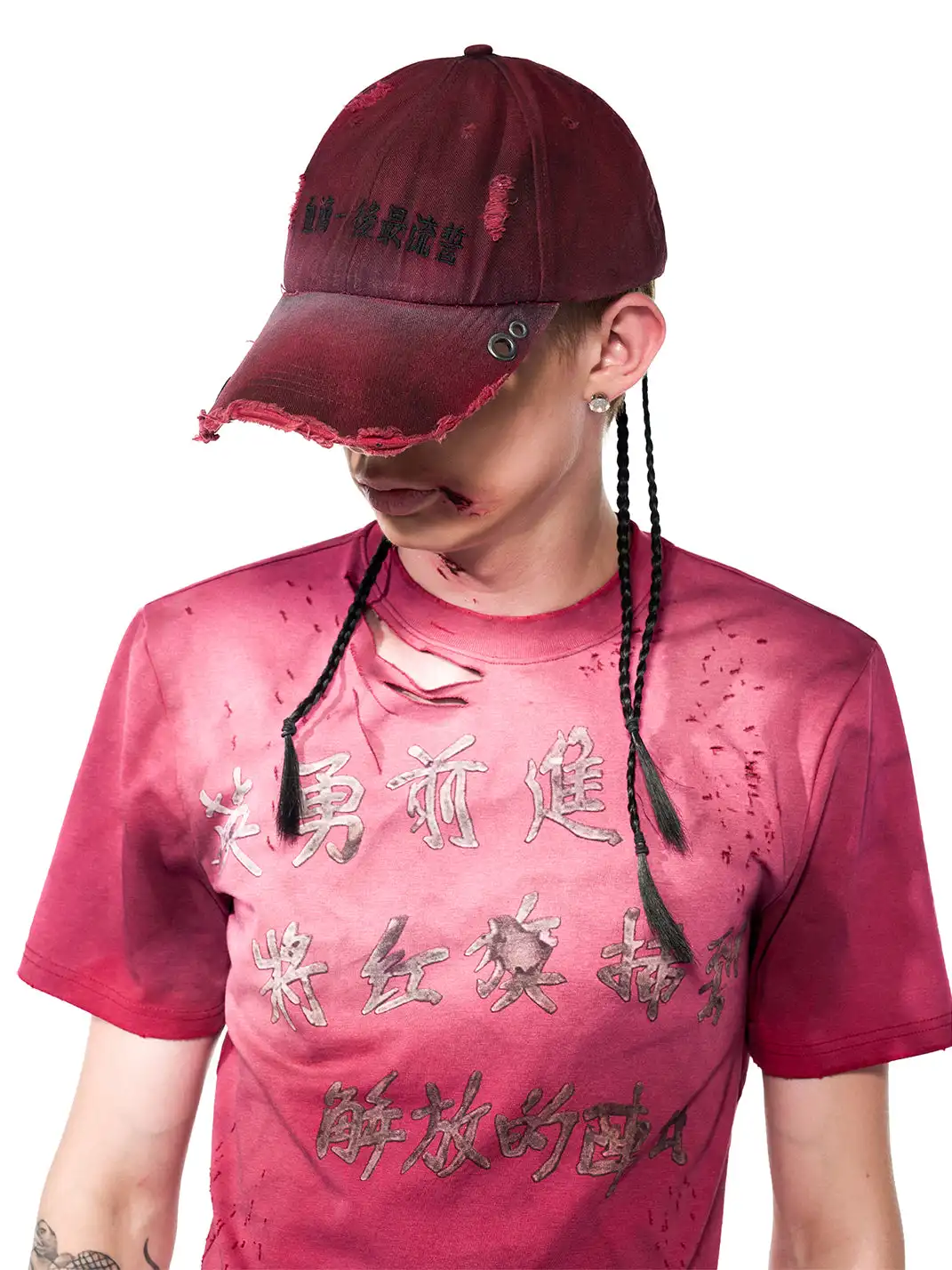 Fourth3ex | Braided Pink Baseball Cap