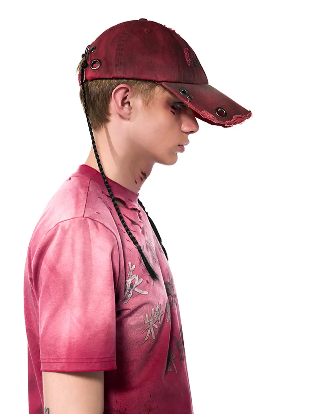 Fourth3ex | Braided Pink Baseball Cap