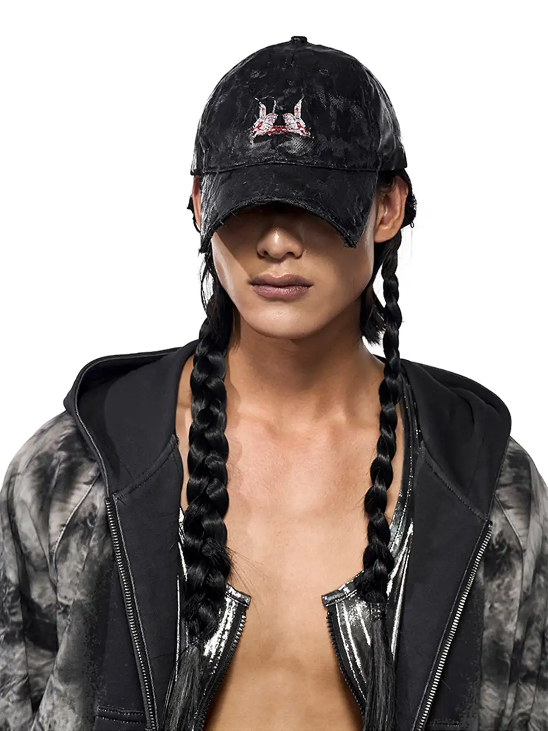 Fourth3ex | Waxed Print Short Baseball Cap