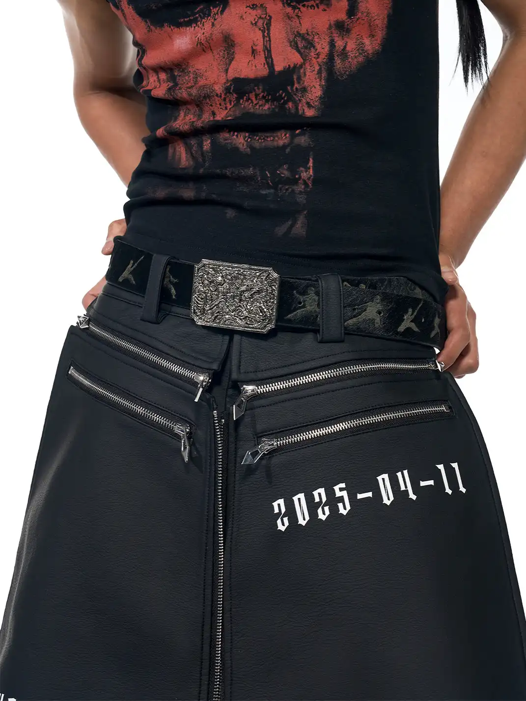 Fourth3ex | Dragon Leather Belt with Fur