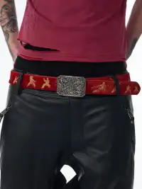 Fourth3ex | Dragon Leather Belt with Fur