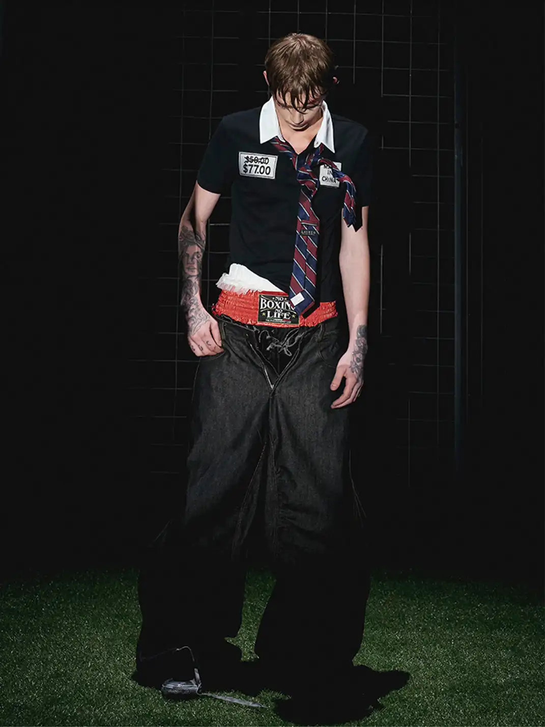 Fourth3ex | Embroidery Graphic Polo Shirt