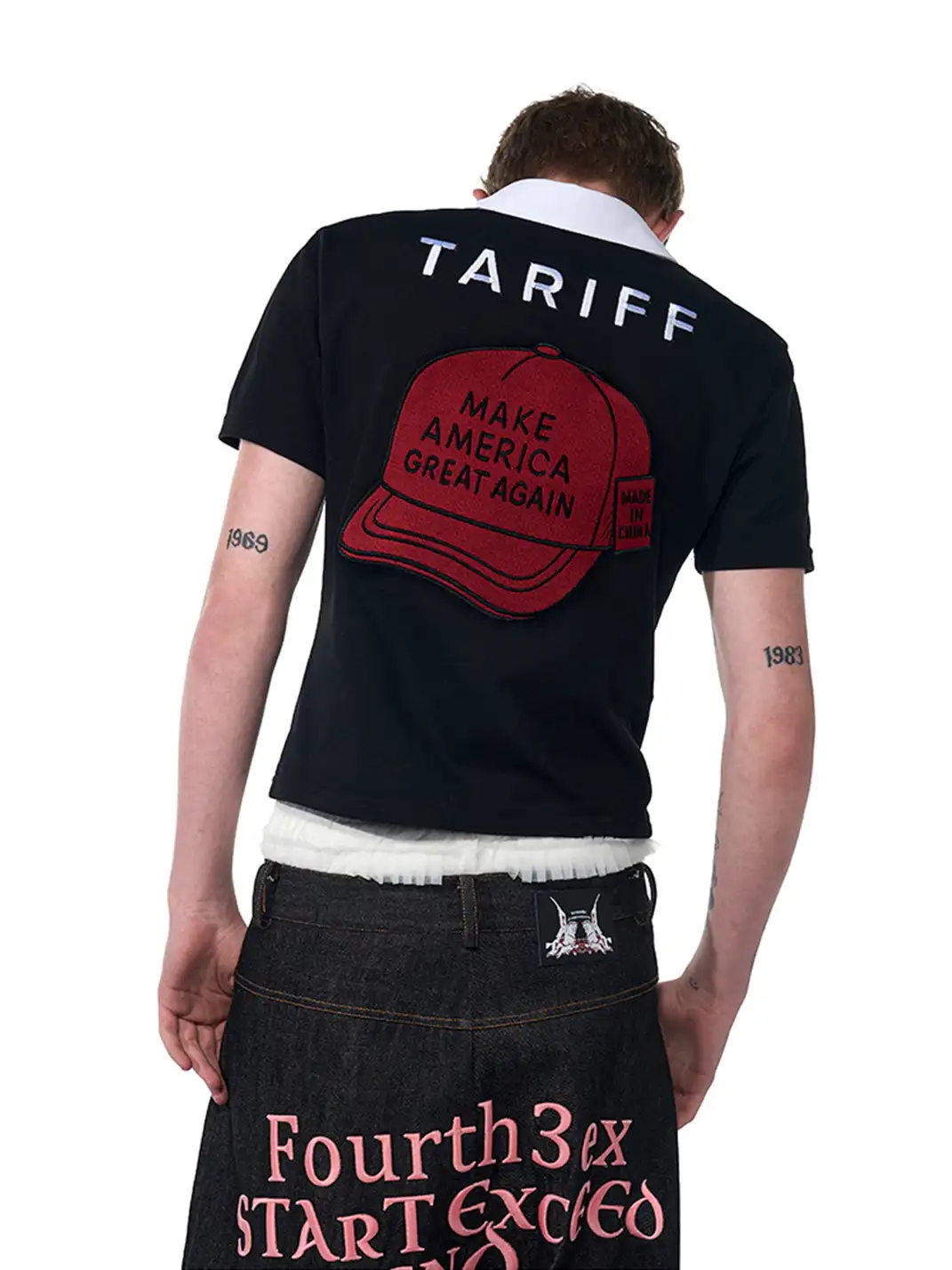 Fourth3ex | Embroidery Graphic Polo Shirt