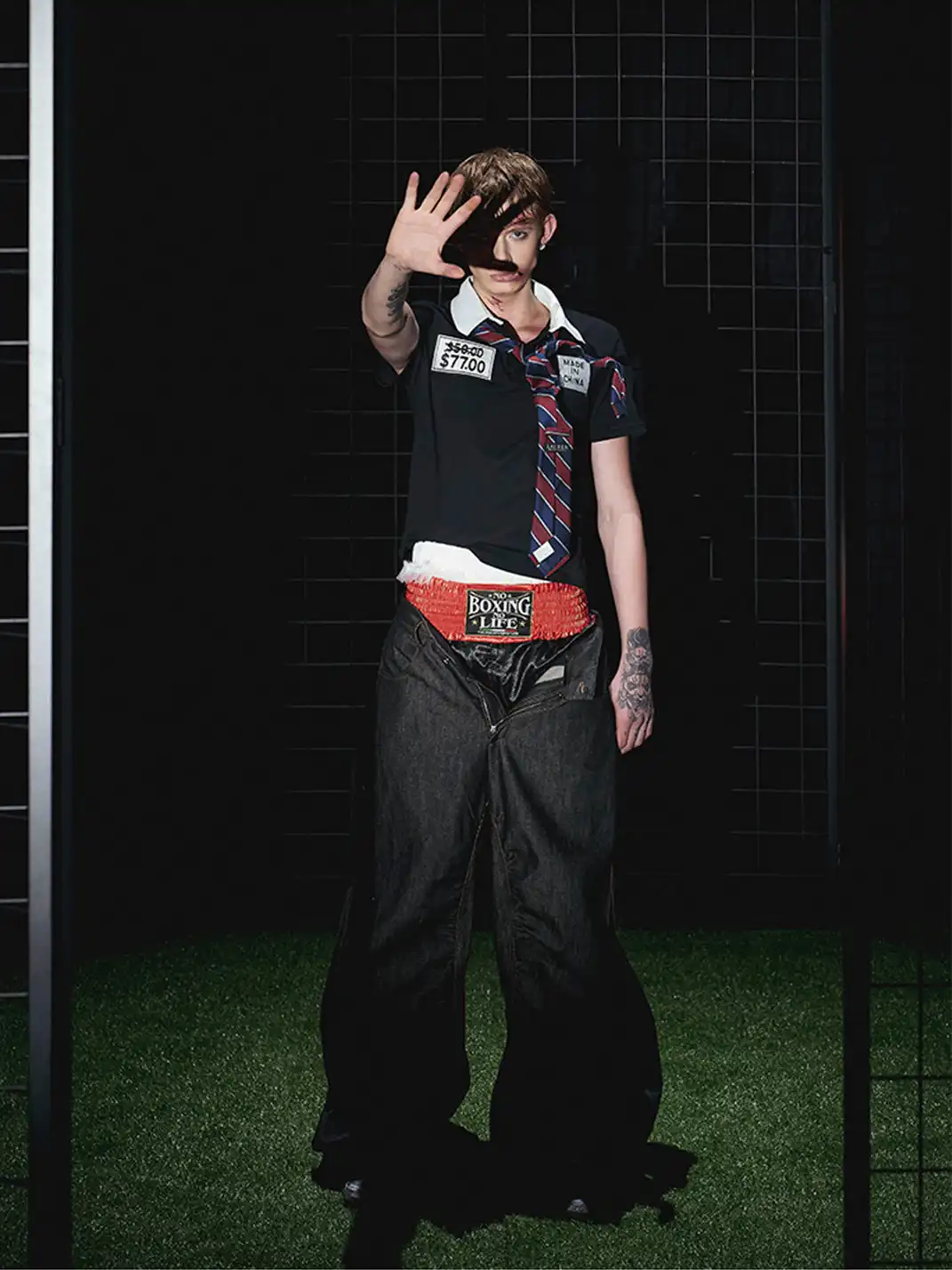 Fourth3ex | Embroidery Graphic Polo Shirt