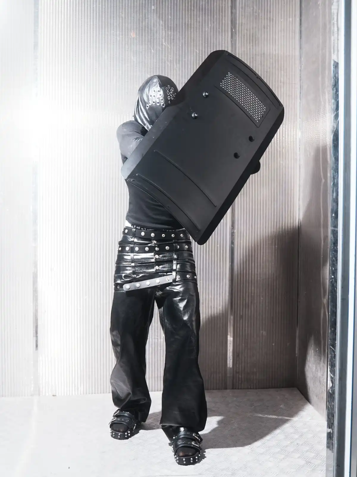 REBEL WAVE | Multi-Waist Coated Biker Pants