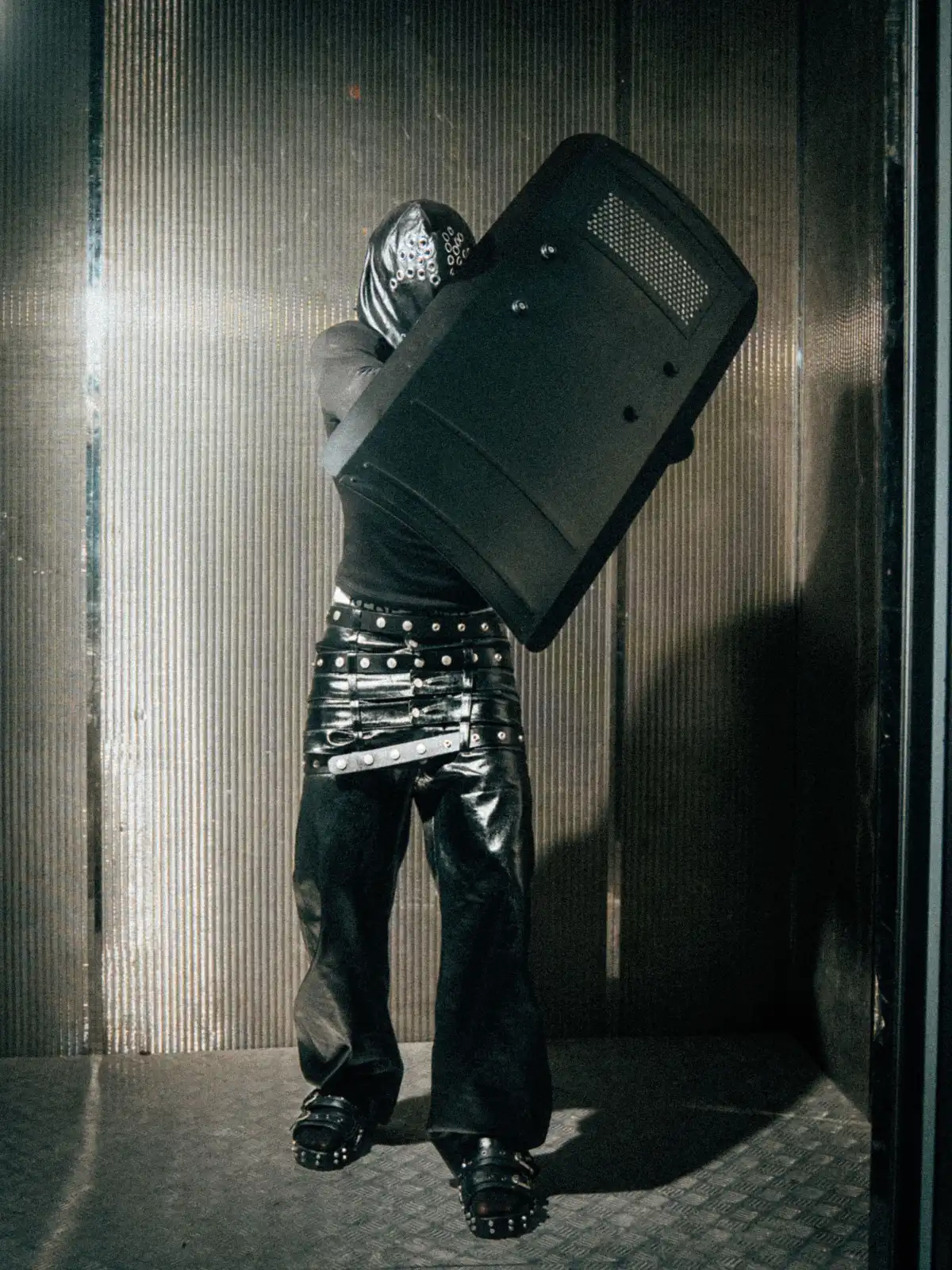 REBEL WAVE | Multi-Waist Coated Biker Pants