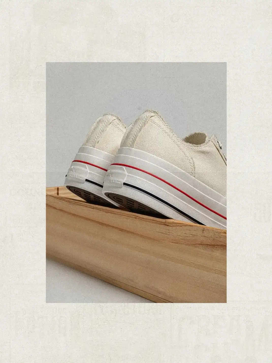 T/C MADEā023 Smiley Toe Thick-Soled Retro Japanese-Style Low-Top Canvas Shoes