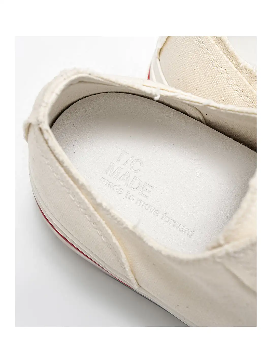 T/C MADEā023 Smiley Toe Thick-Soled Retro Japanese-Style Low-Top Canvas Shoes