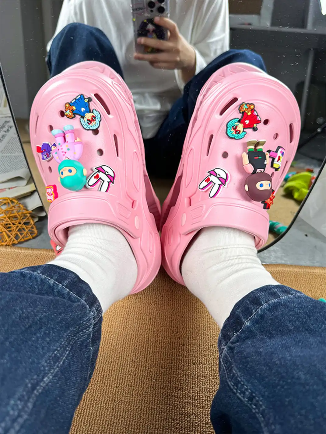 UNFAIR | Platform Hole Slides EVA Couple Sandals