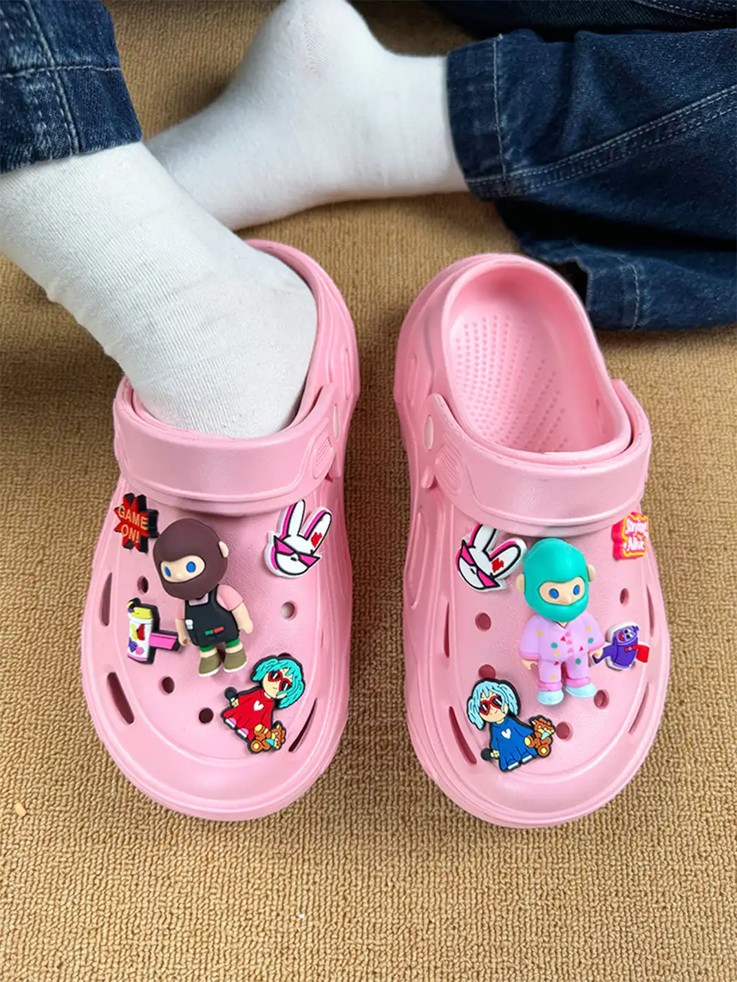 UNFAIR | Platform Hole Slides EVA Couple Sandals