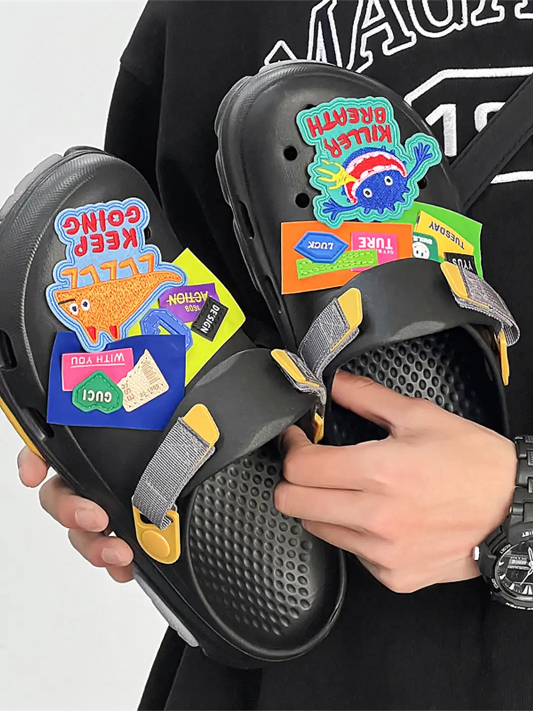 UNFAIR | Chunky Covered-Toe Beach EVA Clogs