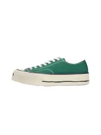 T/C Made x Broshood Co-Branded Smiling Toe Vulcanized Canvas Shoes-Green