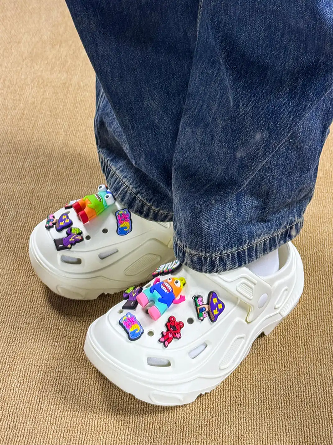 UNFAIR | Rainbow Monster EVA Platform Couple Slides