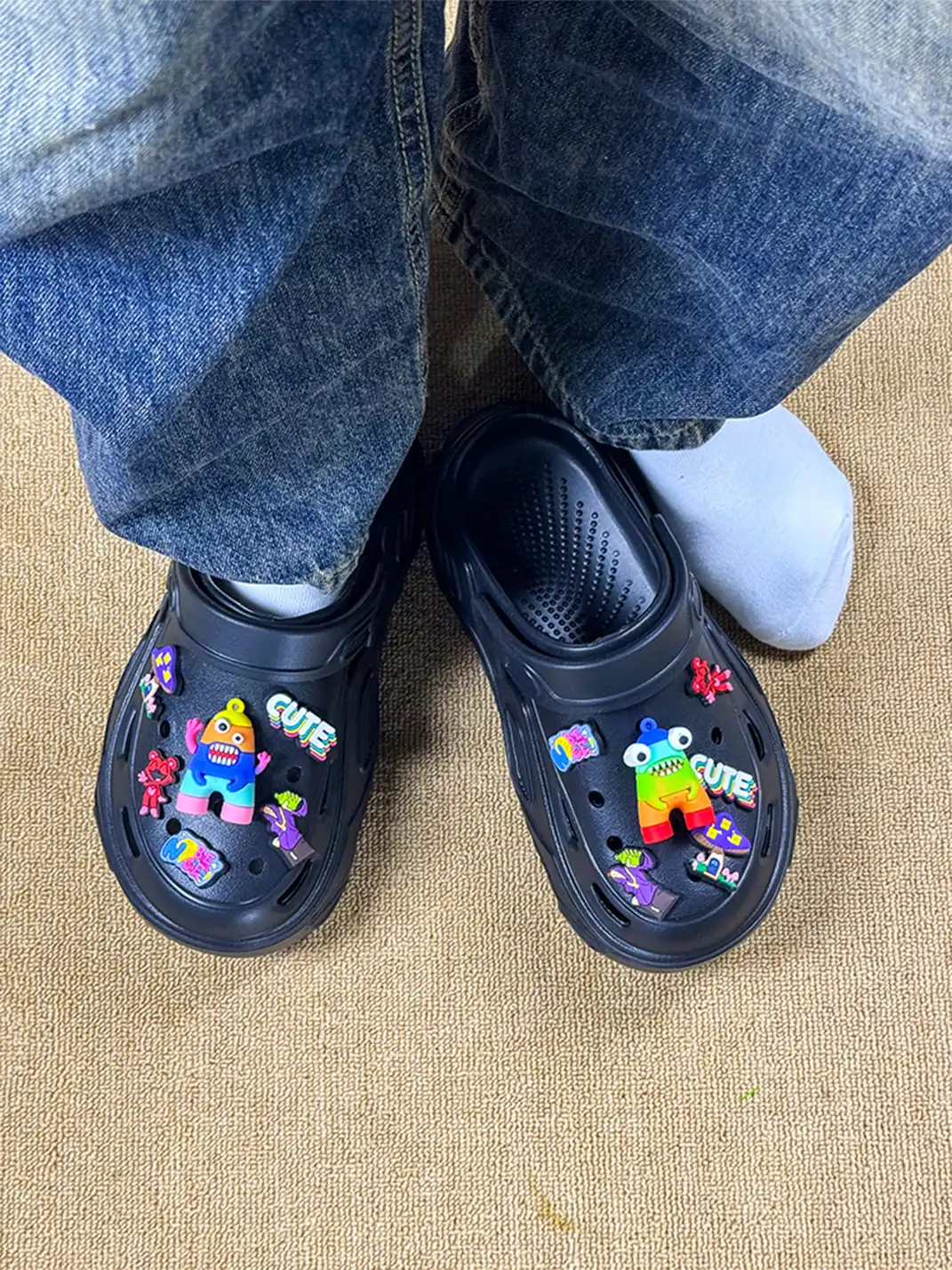 UNFAIR | Rainbow Monster EVA Platform Couple Slides
