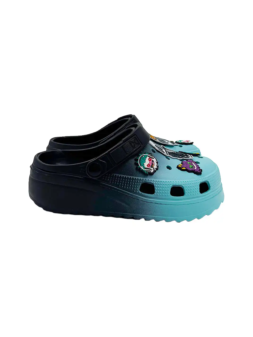 UNFAIR | Skull EVA Platform Covered-Toe Beach Clogs
