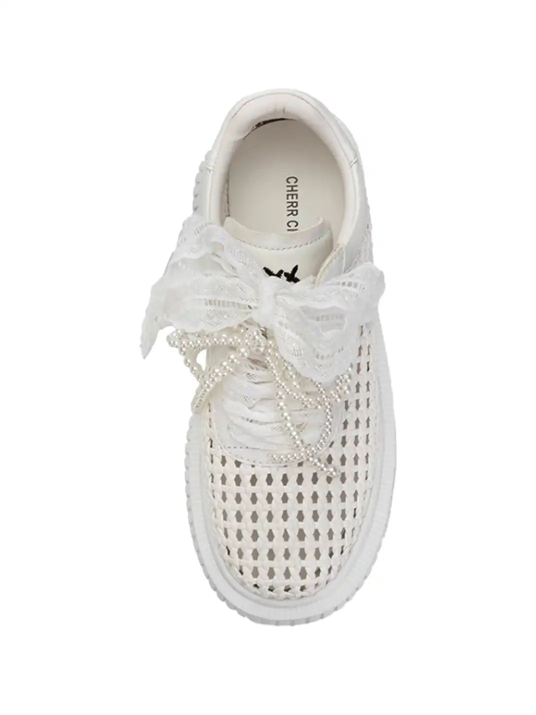 CHERR CHESS | Women's Hollow Thick Sole Sport Clogs-Beige