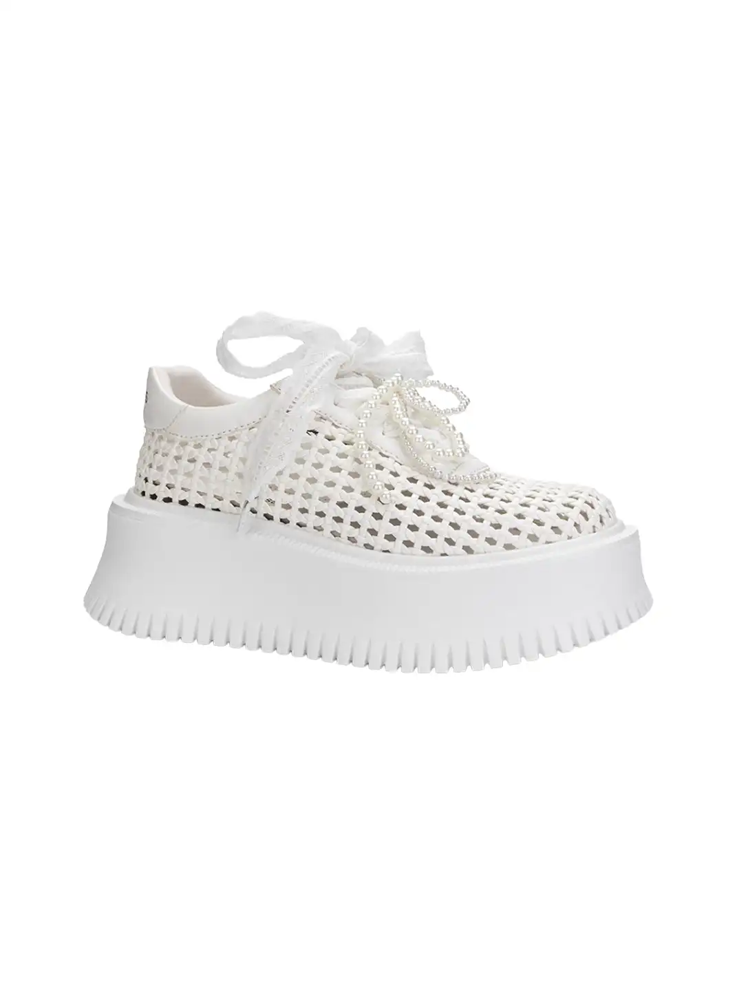CHERR CHESS | Women's Hollow Thick Sole Sport Clogs-Beige