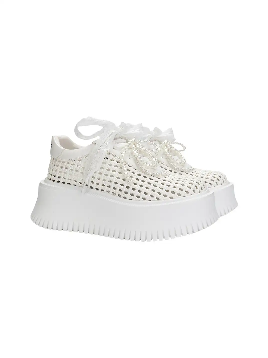 CHERR CHESS | Women's Hollow Thick Sole Sport Clogs-Beige