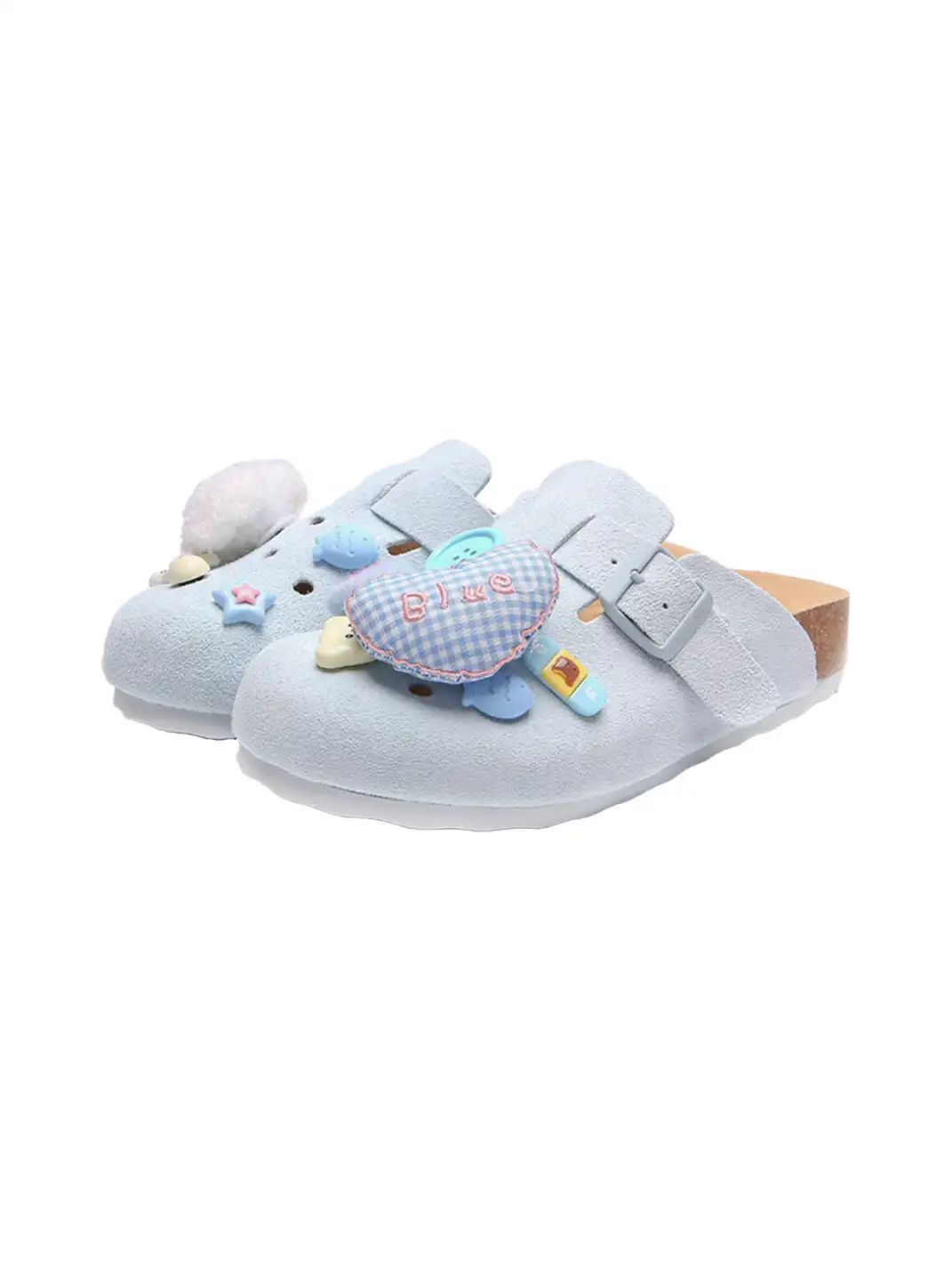 OICIRCLE | Cute Birken Clogs Japanese Style Mules-Blue
