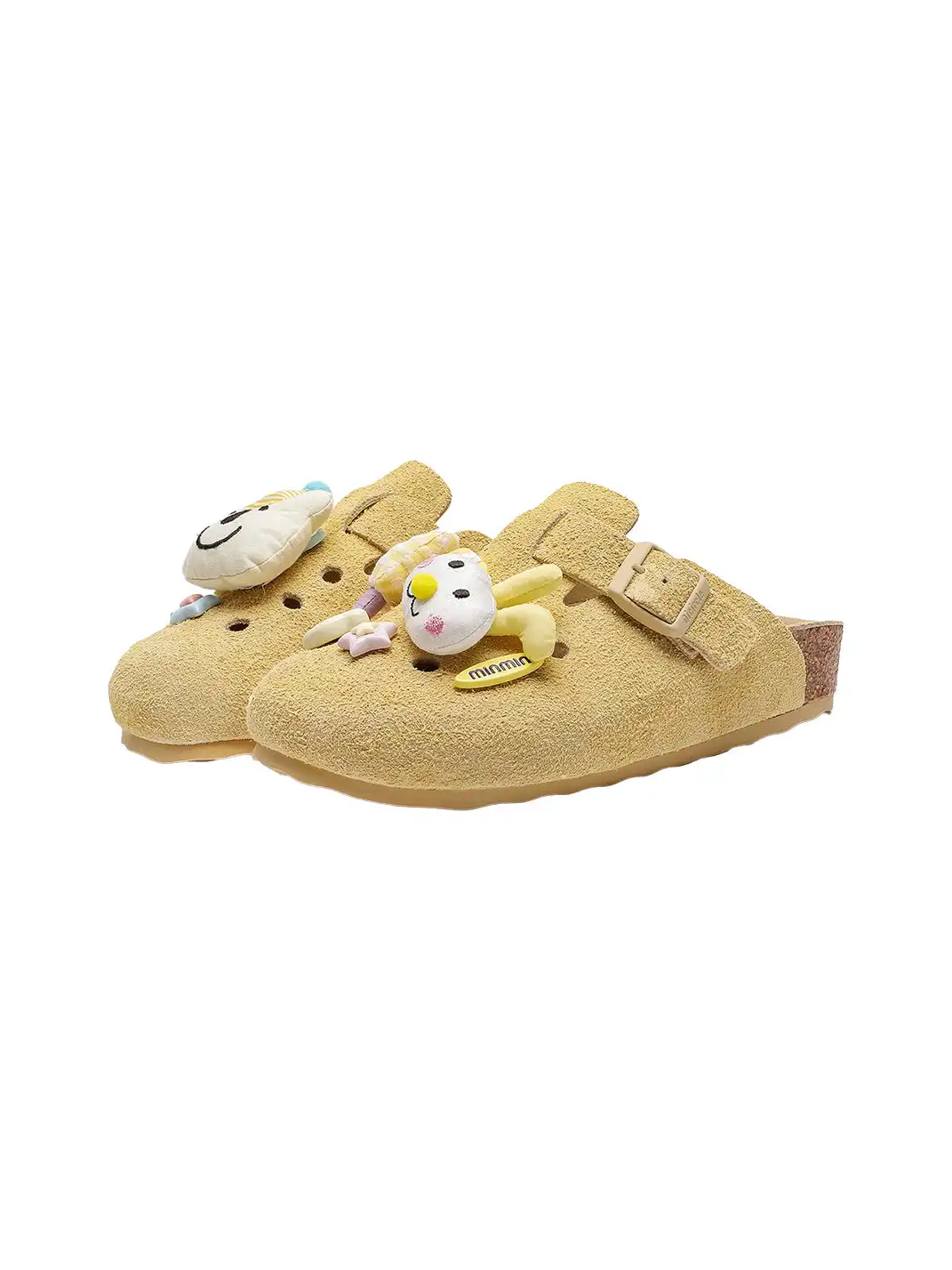 OICIRCLE | Cute Birken Clogs Japanese Style Mules-Yellow