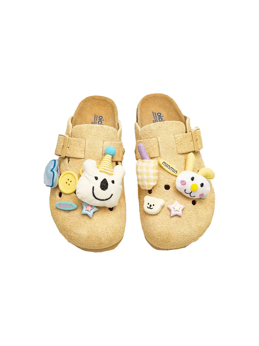 OICIRCLE | Cute Birken Clogs Japanese Style Mules-Yellow
