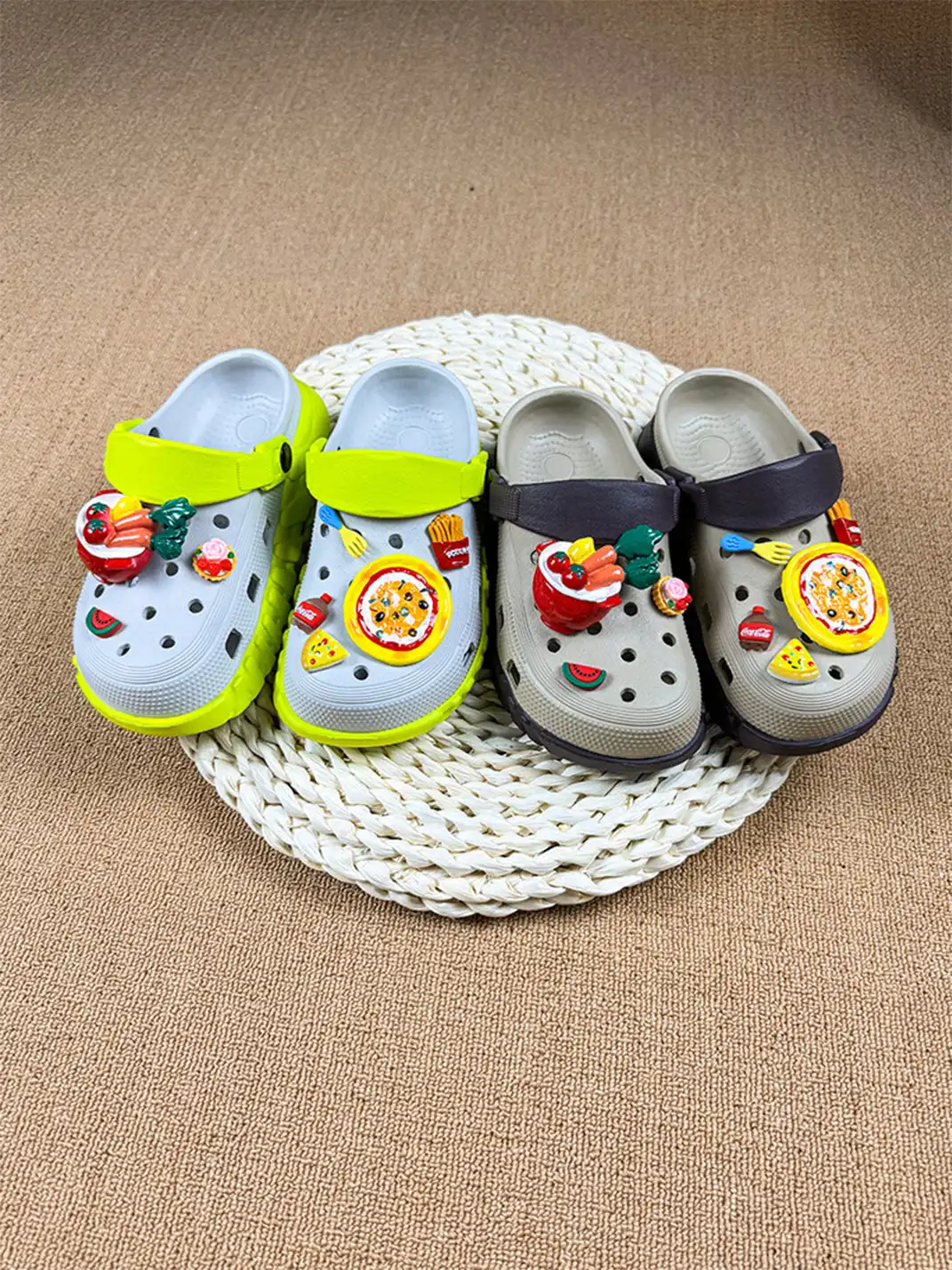UNFAIR | Pizza Style EVA Clogs Funny Chunky Sandals