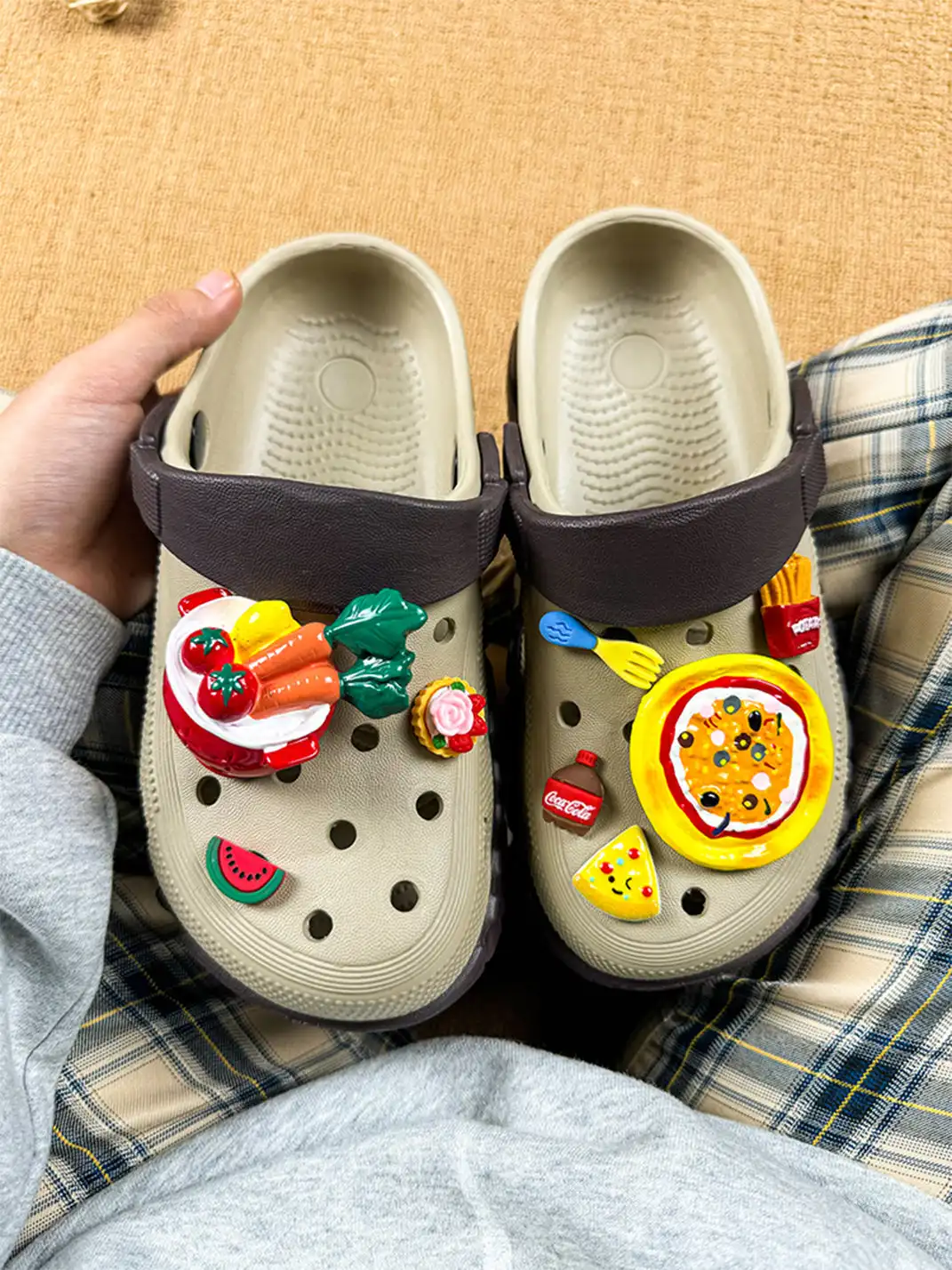 UNFAIR | Pizza Style EVA Clogs Funny Chunky Sandals