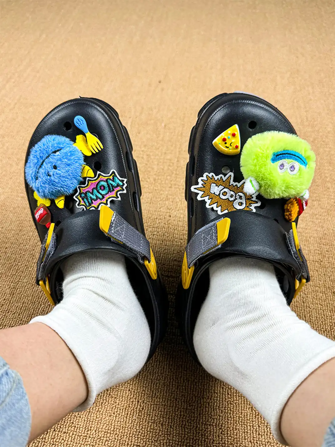 UNFAIR | Monster Plush EVA Clogs Thick Sole Couple