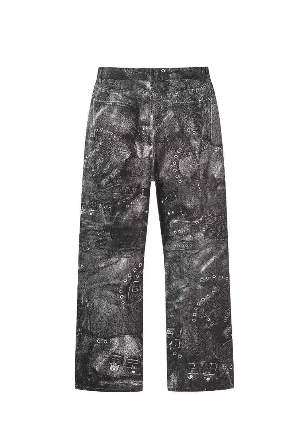 REGEN ZONE | RIOT Structured Waxed Silhouette Pants