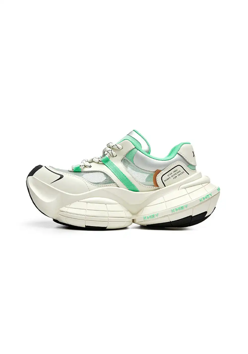 XMZY | Brocade Platform Sneakers-White