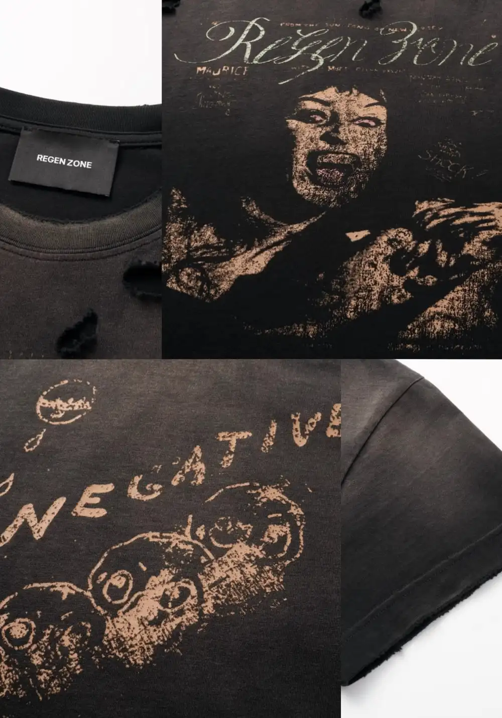 REGEN ZONE | "RIOT" Bloodstained Vintage Vampire Tee