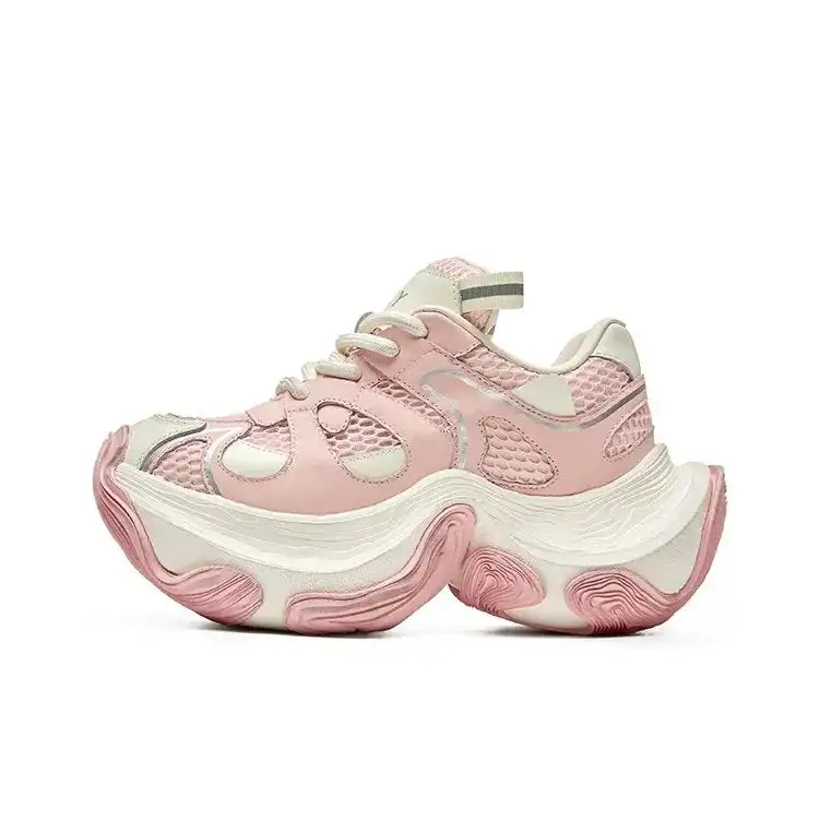 XMZY | Breathable Chunky Sneakers-Pink