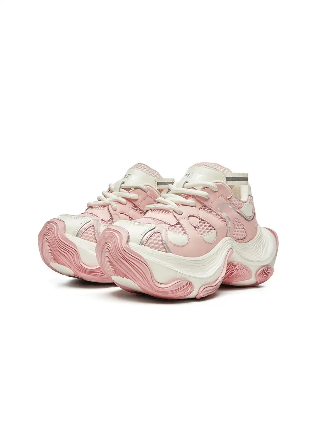 XMZY | Breathable Chunky Sneakers-Pink