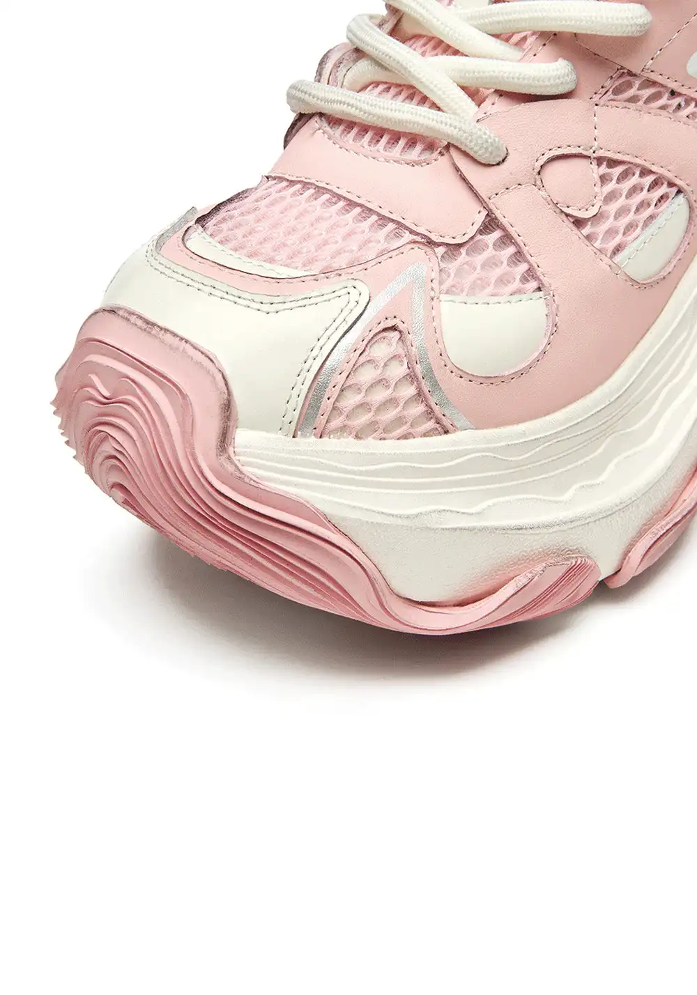 XMZY | Breathable Chunky Sneakers-Pink