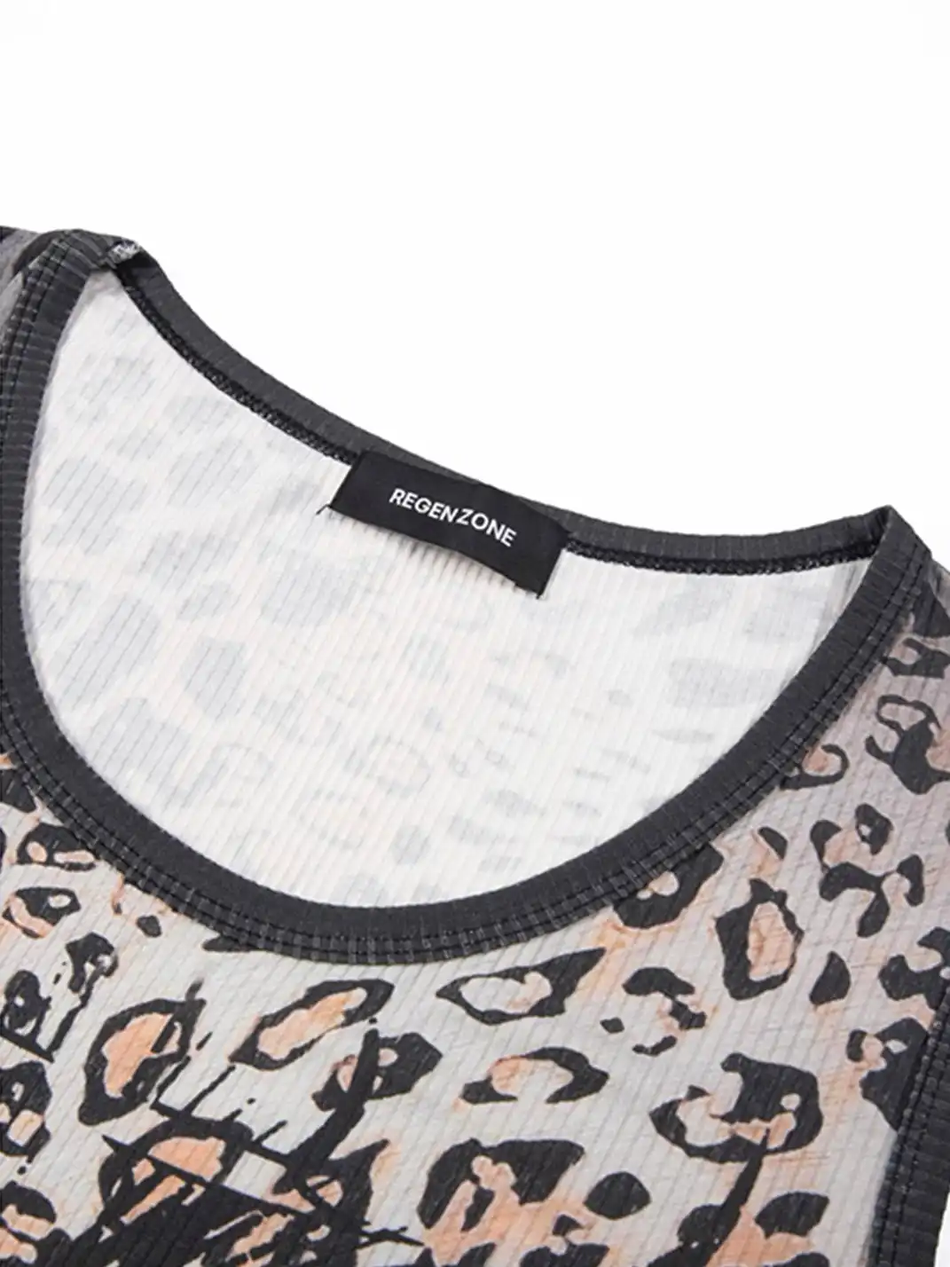 REGEN ZONE | Leopard Gradient Stretch Commute Tank