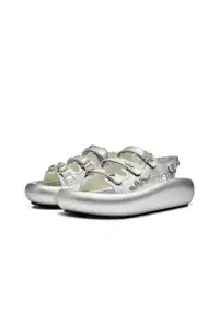XMZY | Year of Snake Metal Sandals-Silver