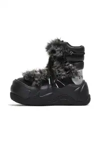 FYSPR丨6-Inch Fuzzy Platform Snow Boots