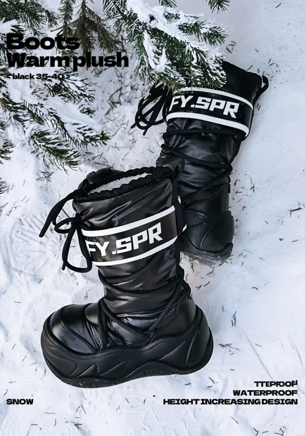 FYSPR丨Waterproof 11-Inch Moon Boots