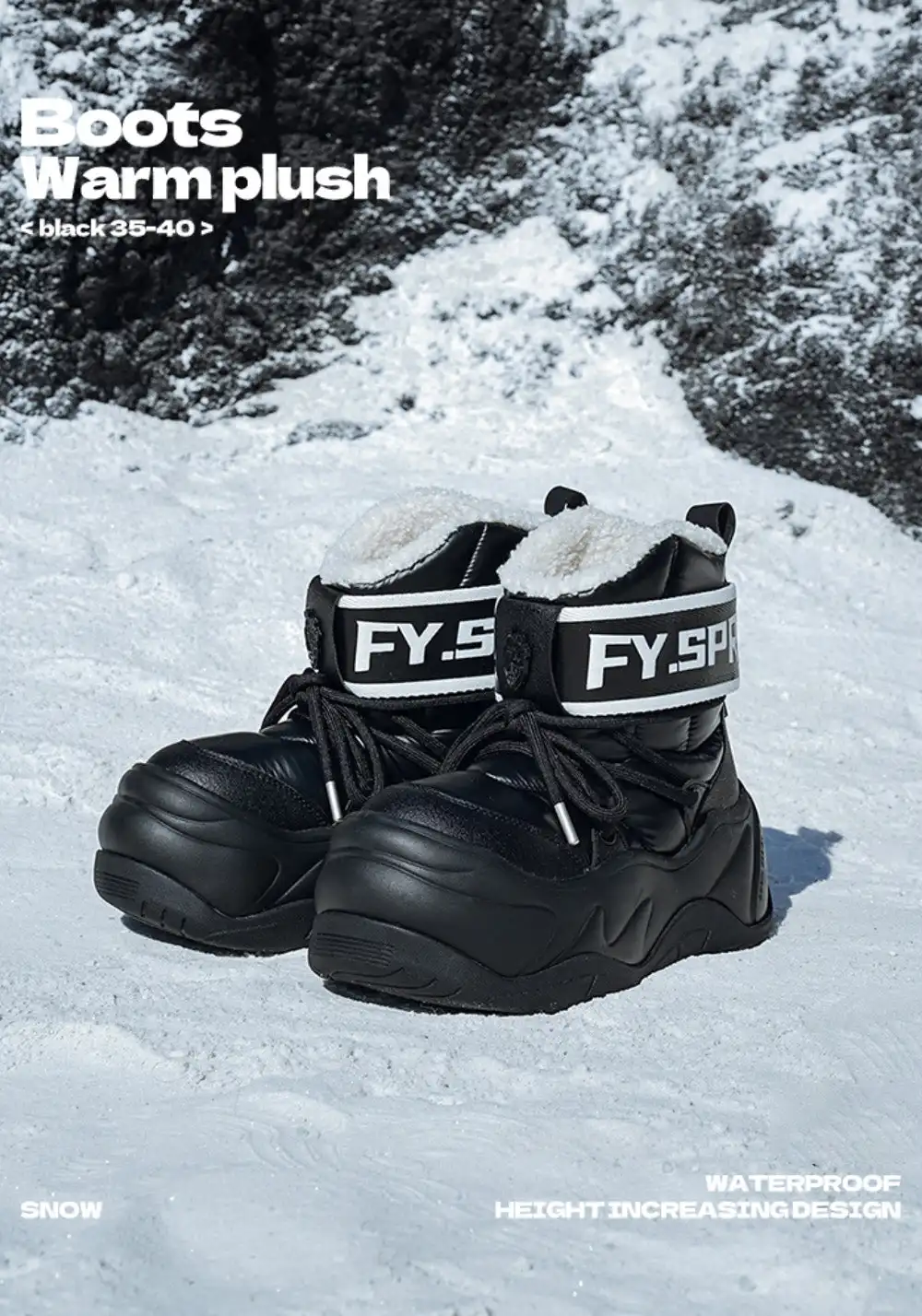 FYSPR丨Waterproof 6-Inch Moon Boots