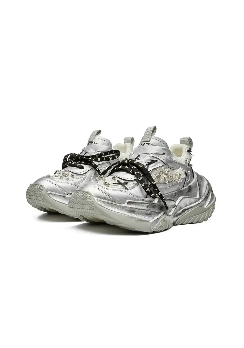XMZY | Twilight Chunky Sneakers-Silver