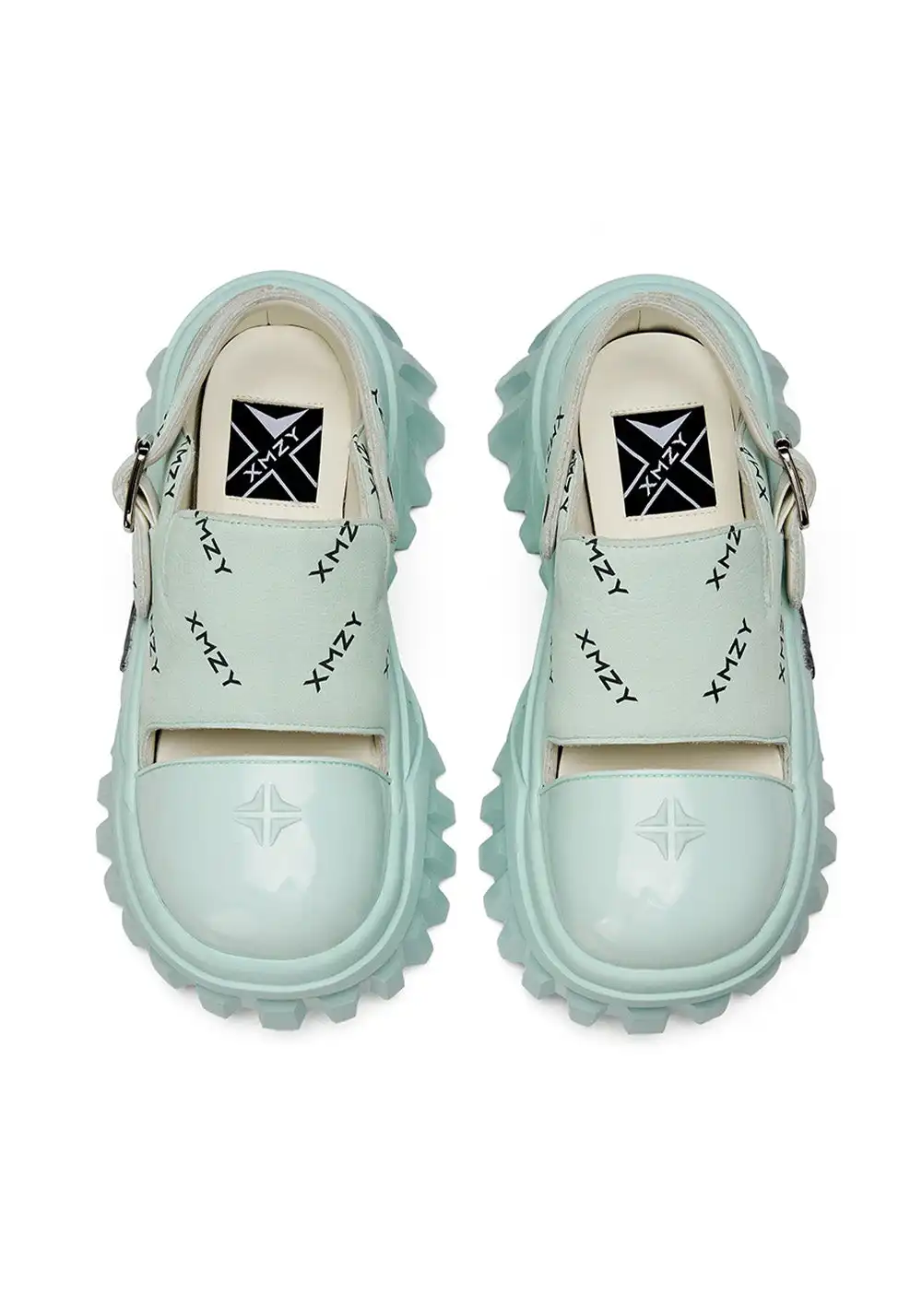 XMZY | Fashion Platform Summer Sandals-Green