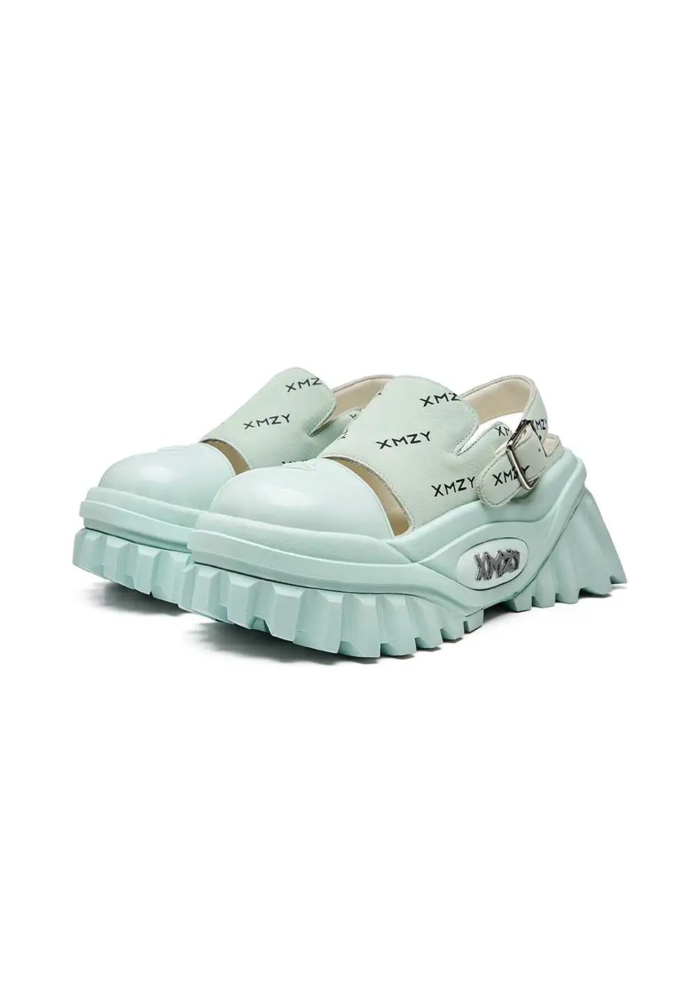 XMZY | Fashion Platform Summer Sandals-Green