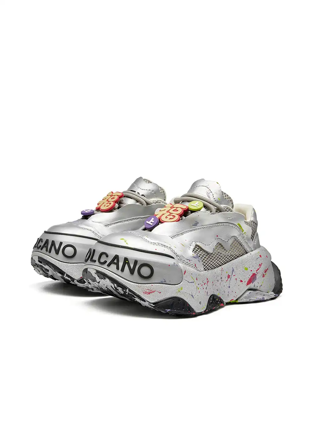 XMZY | Chunky Dad Sneakers-Silver