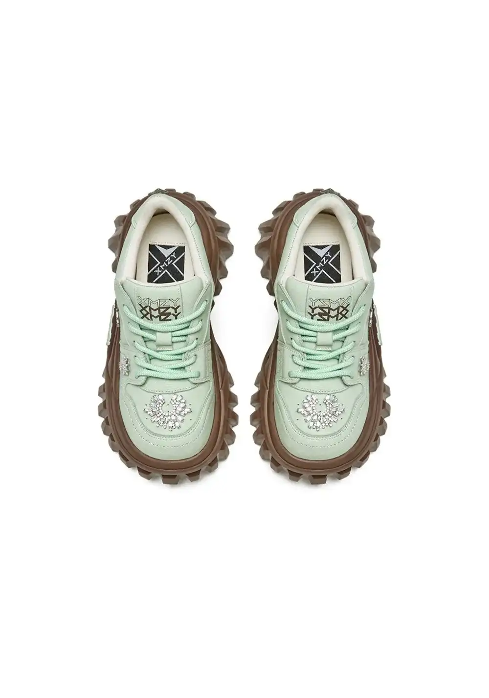 XMZY | Slytherin Platform Summer Sneakers-Green&Brown