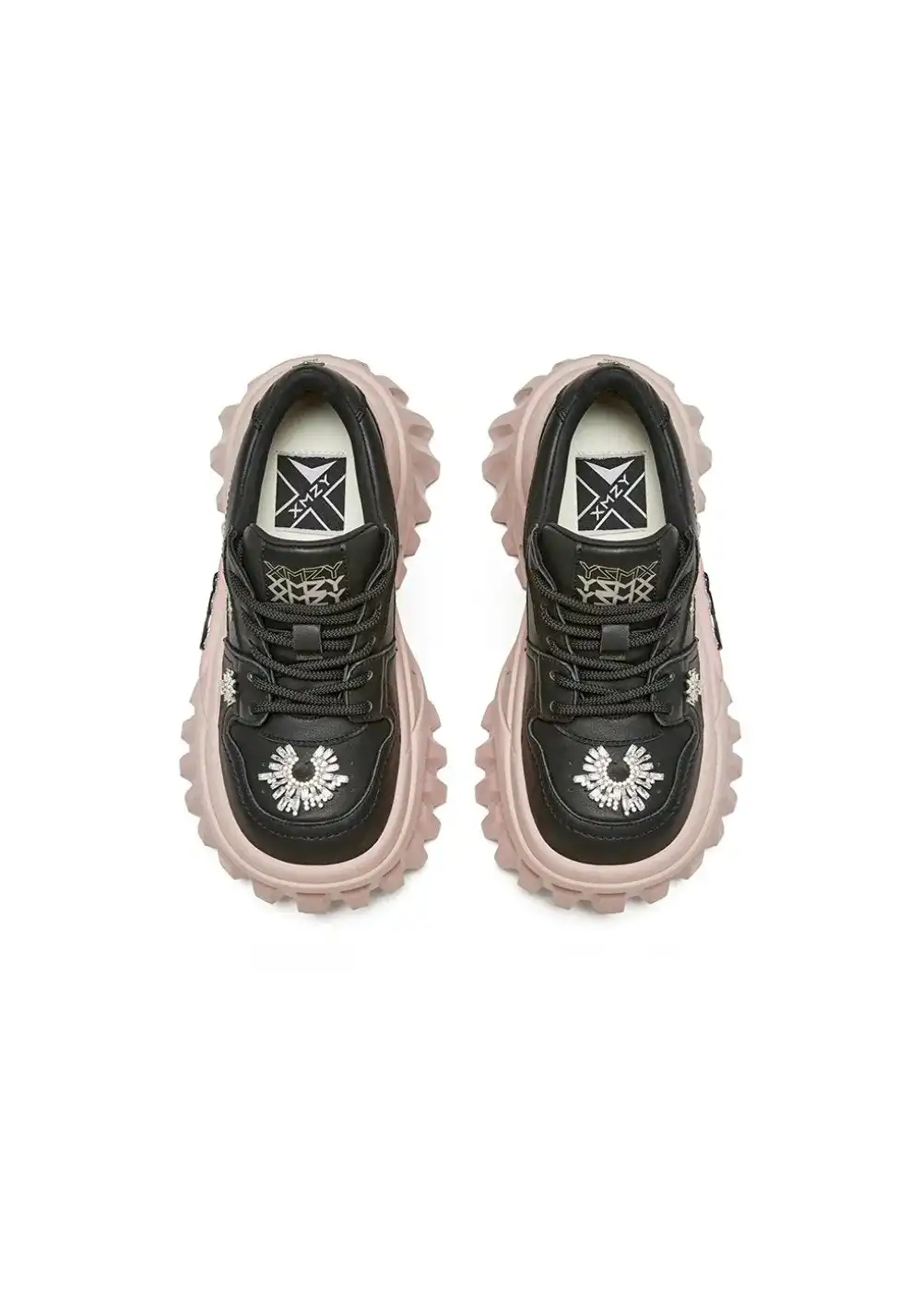 XMZY | Slytherin Platform Summer Sneakers-Black&Pink