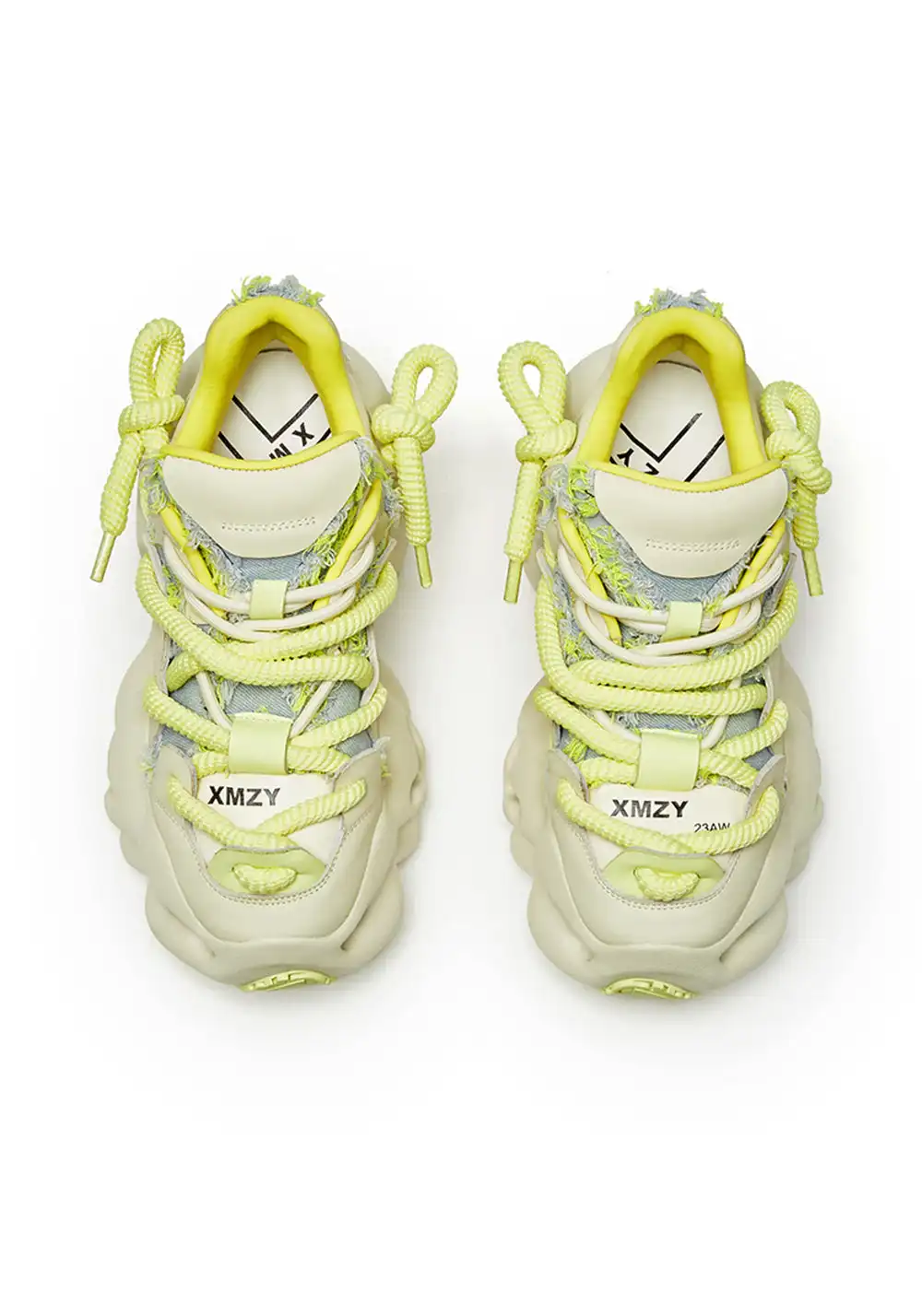 XMZY | 2025 Street Style Leather Dad Shoes-Beige