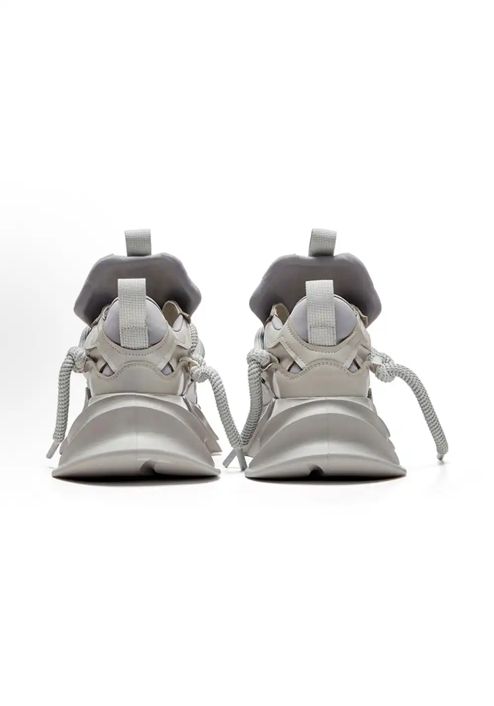 XMZY丨Hollow Platform Sandals -Gray