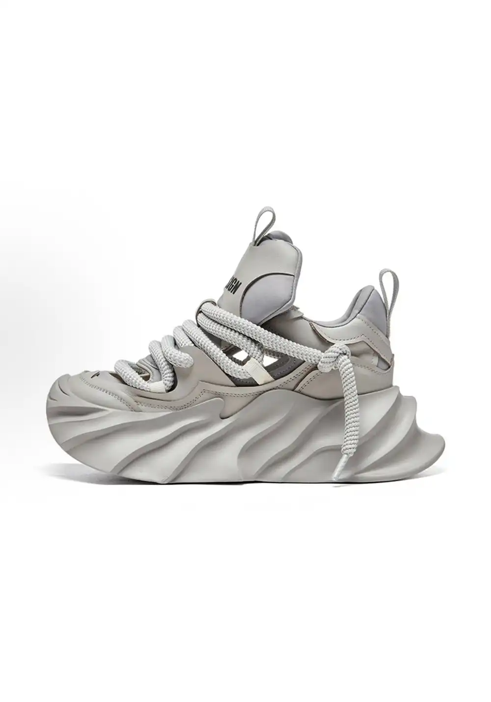 XMZY丨Hollow Platform Sandals -Gray